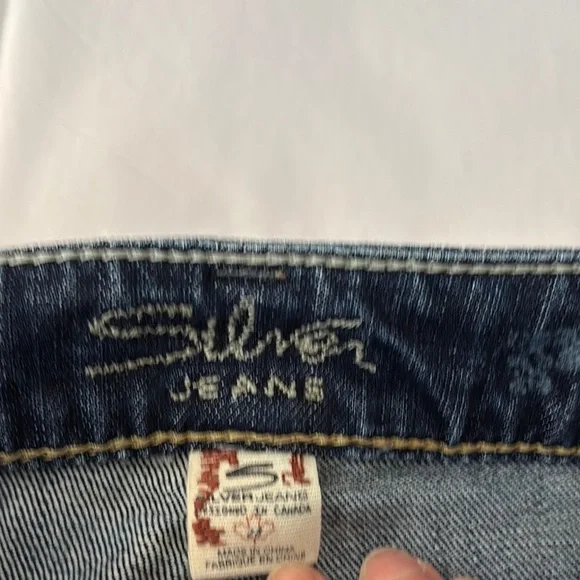 Silver Jeans Pioneer 28 Low Rise Denim Jean Bootcut Y2K Flap Pocket - Picture 3 of 9